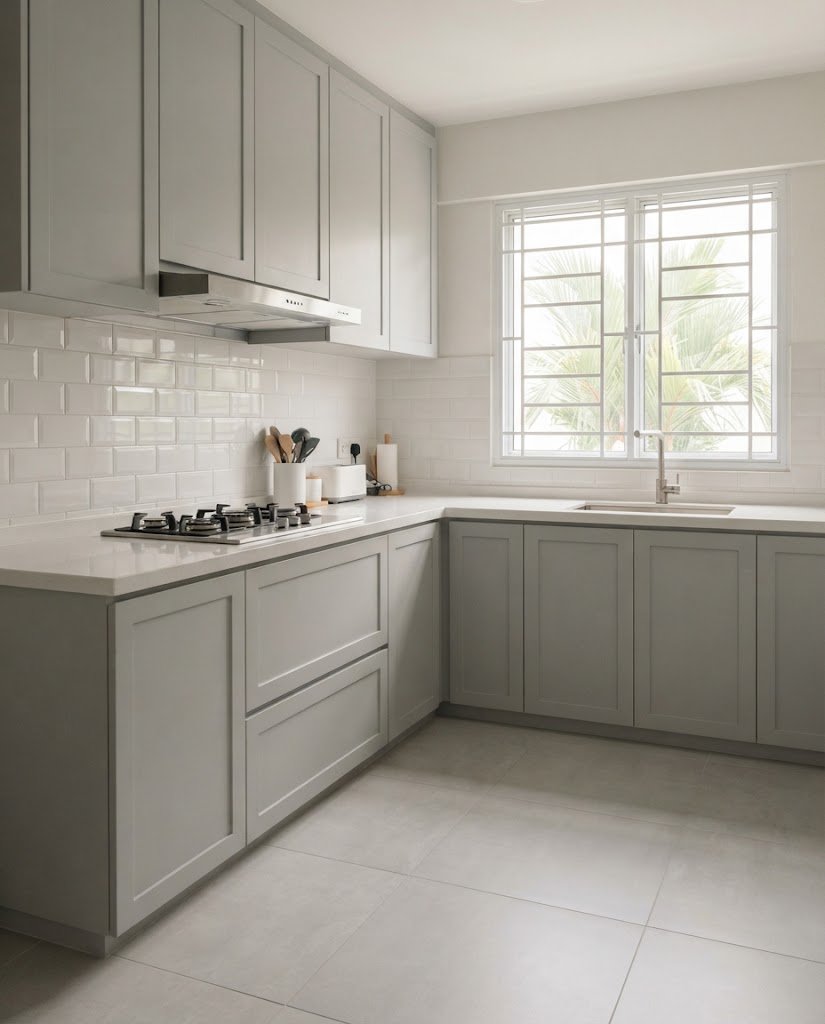 Kitchen with built-in cabinetry